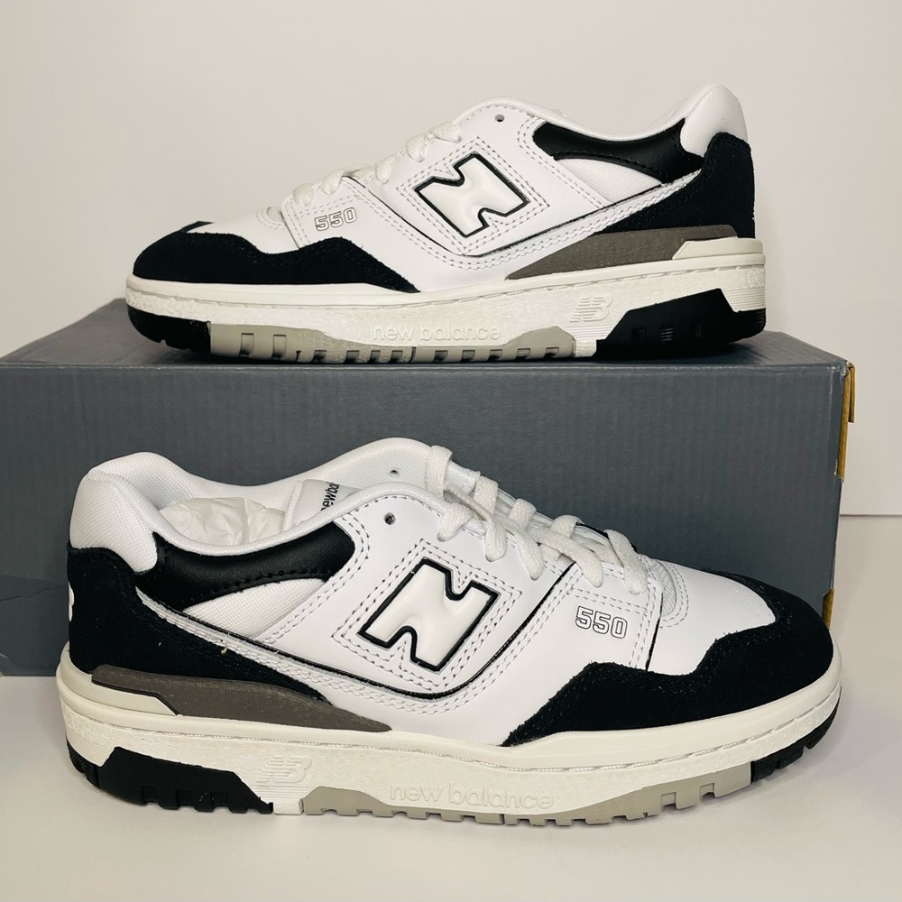 New Balance 550 White Black Rain Cloud GSB550CA NEW 7W/5.5Y